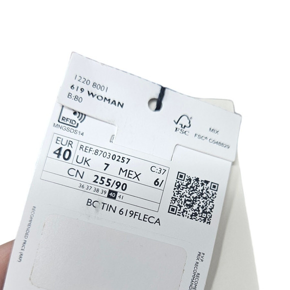 NEW MNG Mango 39 Taupe Gray Fringe Pull On Leather Boot Glam Boho Western - Picture 4 of 6